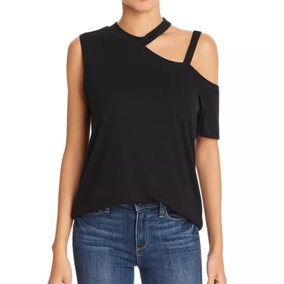 REVOLVE LNA‎ Brantley Cutout Rib-Knit Top Black Small - Picture 2 of 7